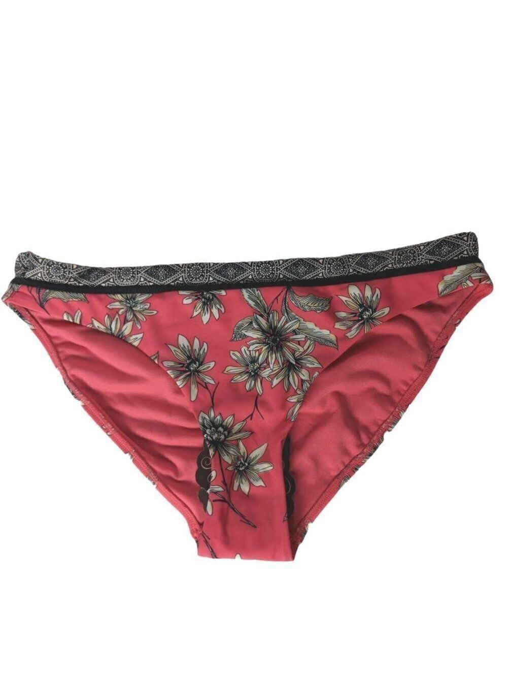 NWT Knox Rose Floral Bikini Swim Bottom Pink Medium